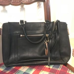 Vince Camuto expandable top handle zip tote